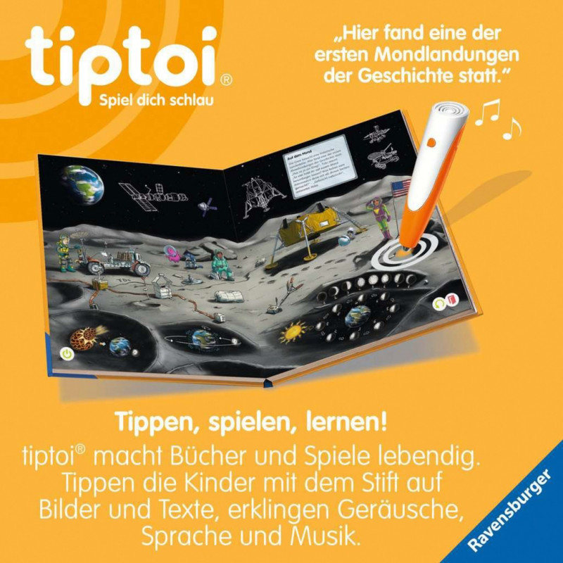 Ravensburger tiptoi Avaruus: avaruuslennot, tähdet ja planeetat (49282)