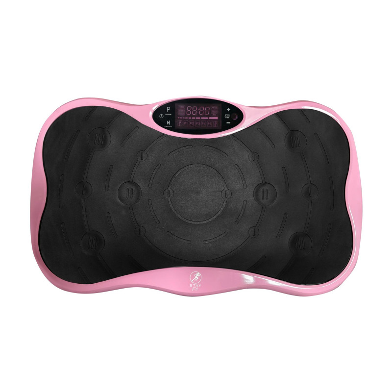 Extralink Moonwalk SpinMove värähtelytreenausalusta kuntoiluun, 200 W, pinkki