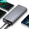 USAMS PB59 US-CD165 varavirtalähde 30000 mAh, 65 W, 2x QC3.0 + PD, musta, USB-C–USB-C-kaapelilla