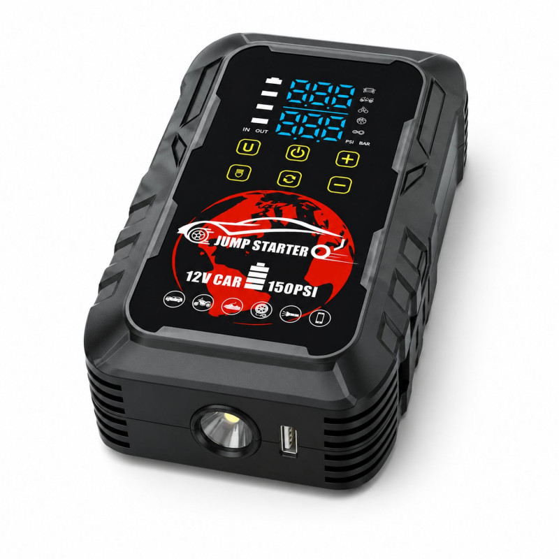 Extralink MaxJump 9 Xtreme 2-in-1 -käynnistin ja kompressori, 8000 mAh