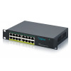 DIGITUS DN-95334 10 gigabitin 16-porttinen hallitsematon PoE+-kytkin (120 W)
