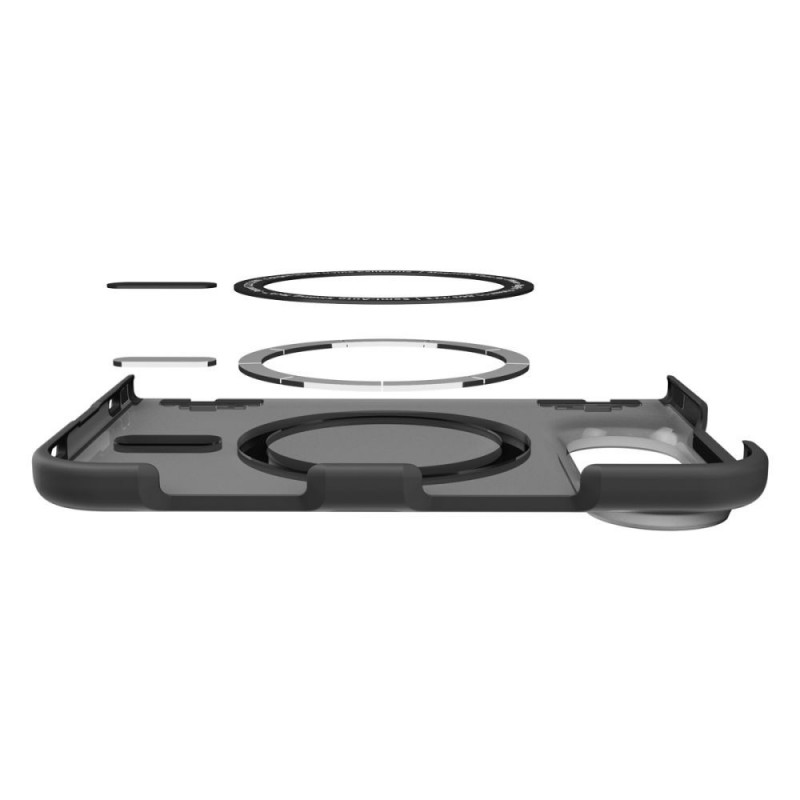 Spigen Ultra Hybrid Pro MagFit -suojakotelo Apple iPhone Duo -puhelimelle, Frost Black