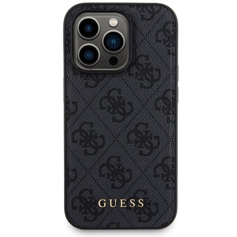 Guess GUBPM5P13X4GEMGK Apple iPhone 13 Pro Max -kovakotelo + 5000 mAh MagSafe -varavirtalähde, 4G Metal Logo, musta