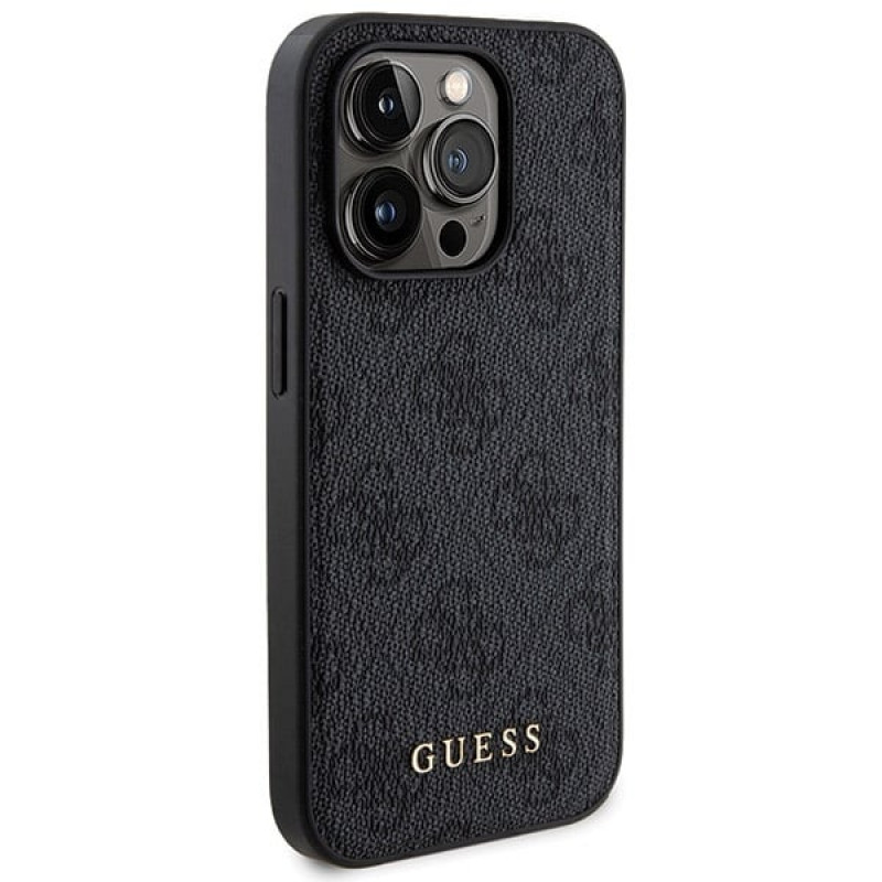 Guess GUBPM5P14X4GEMGK Apple iPhone 14 Pro Max -kovakotelo + 5000 mAh MagSafe -varavirtalähde -paketti, 4G Metal Logo, musta