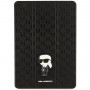 Karl Lagerfeld KLFC10SAKHPKK Saffiano Monogram Ikonik Bookcase Apple iPad 10.2 -laitteelle (7., 8. ja 9. sukupolvi), musta