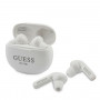 Guess GUTWS1CWHTWS langattomat nappikuulokkeet telakointiasemalla, Bluetooth 5.0, valkoinen