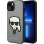 Karl Lagerfeld KLHCP14SSAPKHG Hardcase Apple iPhone 14 -puhelimelle, Saffiano Karl's Head Patch, hopea