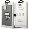 Karl Lagerfeld KLHCP14SSAPKHG Hardcase Apple iPhone 14 -puhelimelle, Saffiano Karl's Head Patch, hopea