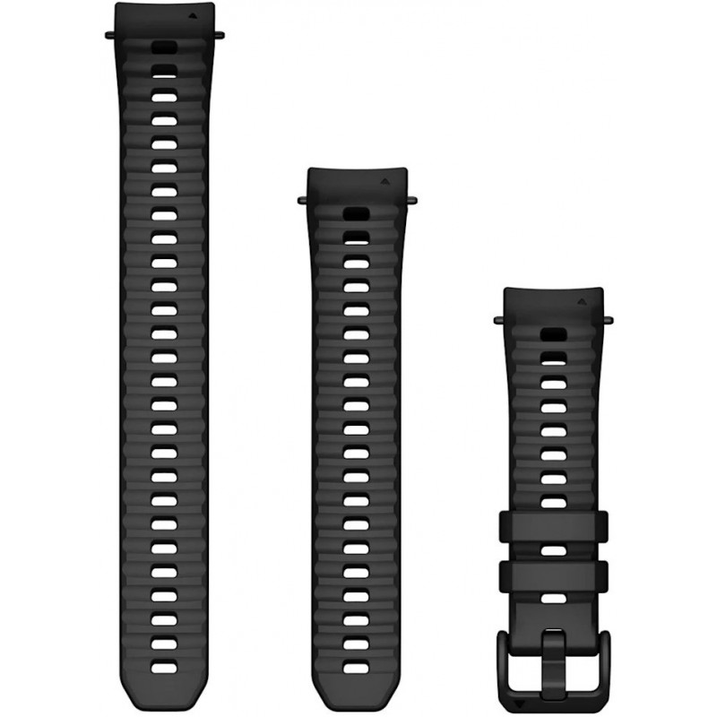 Garmin 20 mm silikoniranneke Instinct E 40 mm:lle, 010-13397-01, musta