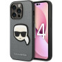 Karl Lagerfeld KLHCP14XSAPKHG Hardcase Apple iPhone 14 Pro Max -puhelimelle, Saffiano Karl's Head Patch, hopea