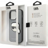 Karl Lagerfeld KLHCP14XSAPKHG Hardcase Apple iPhone 14 Pro Max -puhelimelle, Saffiano Karl's Head Patch, hopea