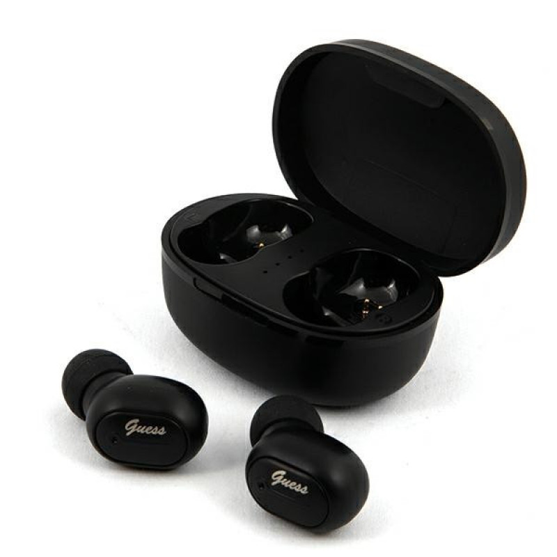 Guess GUTWST30BK langattomat TWS-nappikuulokkeet ja telakointiasema, Bluetooth 5.0, musta