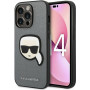 Karl Lagerfeld KLHCP14LSAPKHG Hardcase Apple iPhone 14 Pro -puhelimelle, Saffiano Karl's Head Patch, hopea