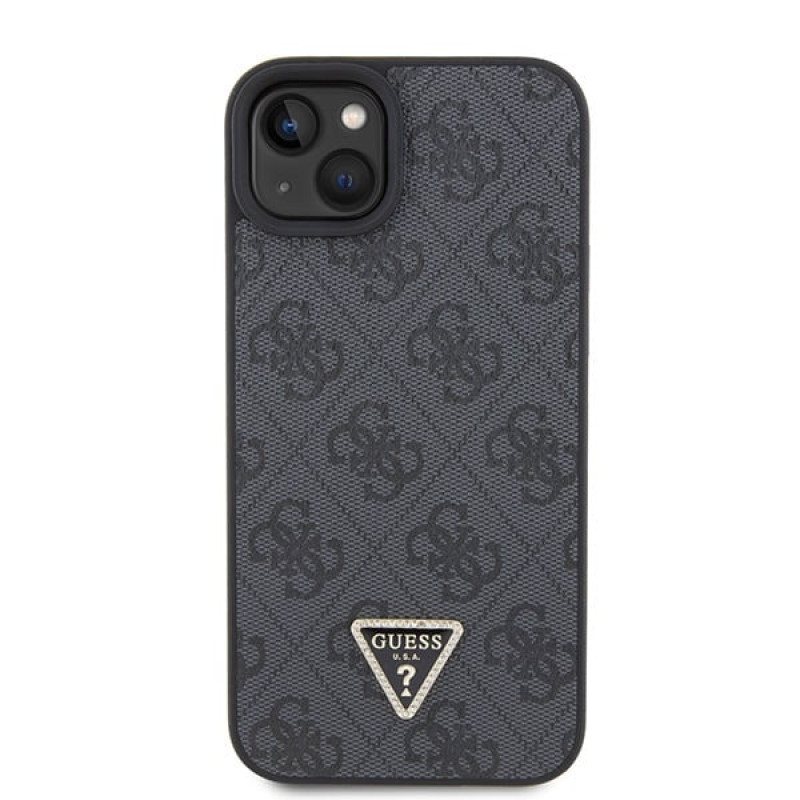 Guess GUHCP15MP4TDSCPK Apple iPhone 15 Plus / 14 Plus -kovakotelo, Crossbody 4G Metal Logo, musta