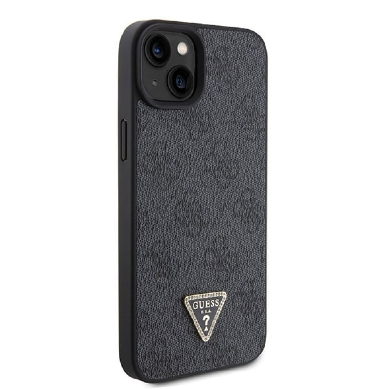 Guess GUHCP15MP4TDSCPK Apple iPhone 15 Plus / 14 Plus -kovakotelo, Crossbody 4G Metal Logo, musta