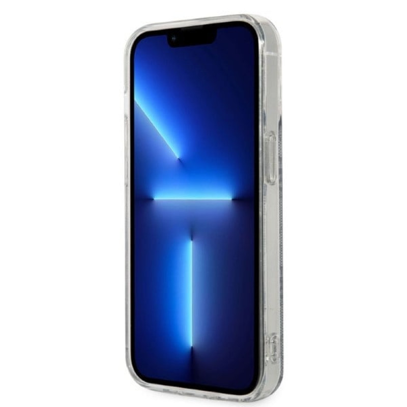 Guess GUBPP14XH4EACSB kuori + langaton laturi Apple iPhone 14 Pro Max sininen hardcase, 4G Print, MagSafe