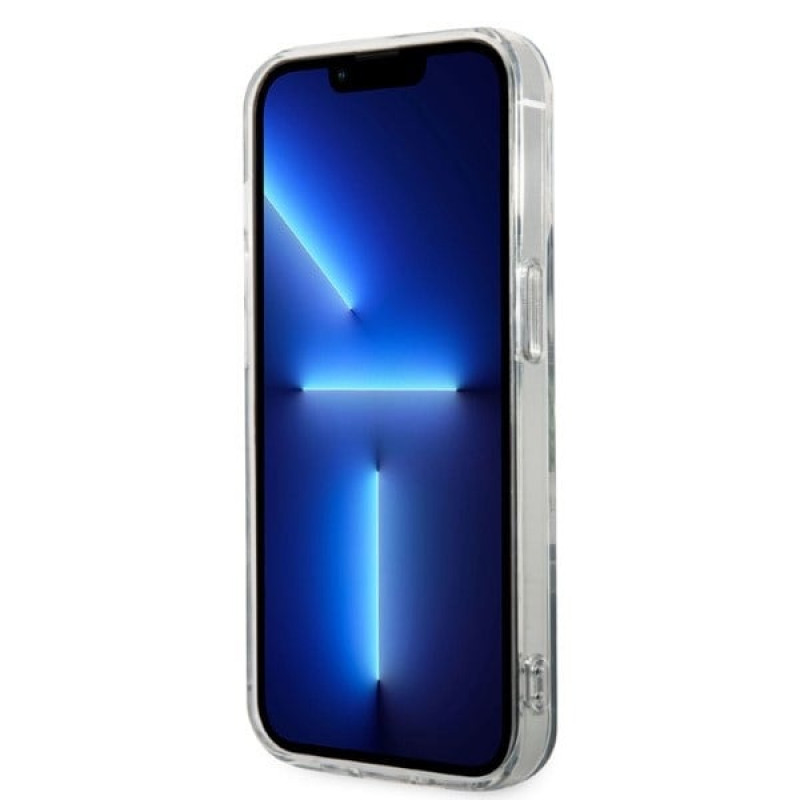 Guess GUBPP14LHJEACSA kuori + langaton laturi Apple iPhone 14 Pro vihreä hardcase, Jungle, MagSafe