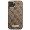 Guess GUHMP14MU4GPRW Apple iPhone 14 Plus / 15 Plus ruskea kova kuori, 4G Logo Plate, MagSafe