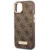 Guess GUHMP14MU4GPRW Apple iPhone 14 Plus / 15 Plus ruskea kova kuori, 4G Logo Plate, MagSafe