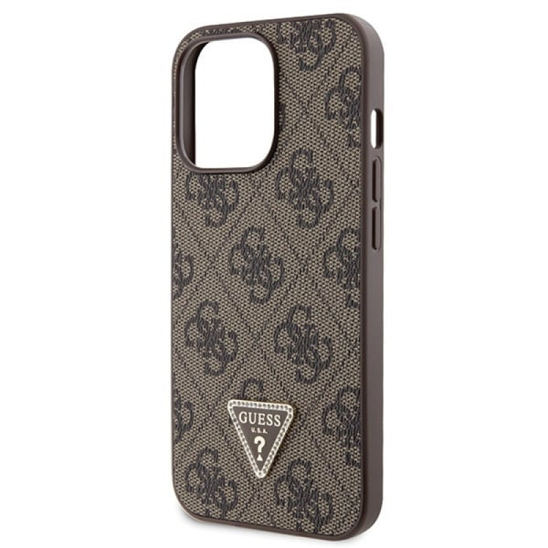 Guess GUHCP13LP4TDSCPW Apple iPhone 13/13 Pro ruskea hardcase, Crossbody 4G Metal Logo