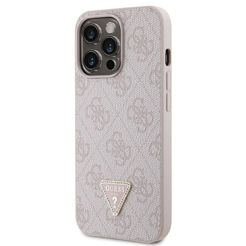 Guess GUHCP13LP4TDSCPP Apple iPhone 13/13 Pro -kovakotelo, pinkki, Crossbody 4G Metal Logo