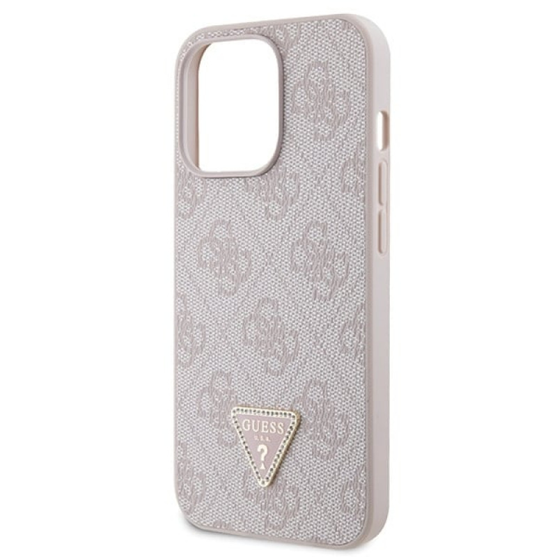 Guess GUHCP13LP4TDSCPP Apple iPhone 13/13 Pro -kovakotelo, pinkki, Crossbody 4G Metal Logo