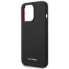 Karl Lagerfeld KLHMP14LSLMP1K Apple iPhone 14 Pro musta hardcase, Silicone Plaque, MagSafe