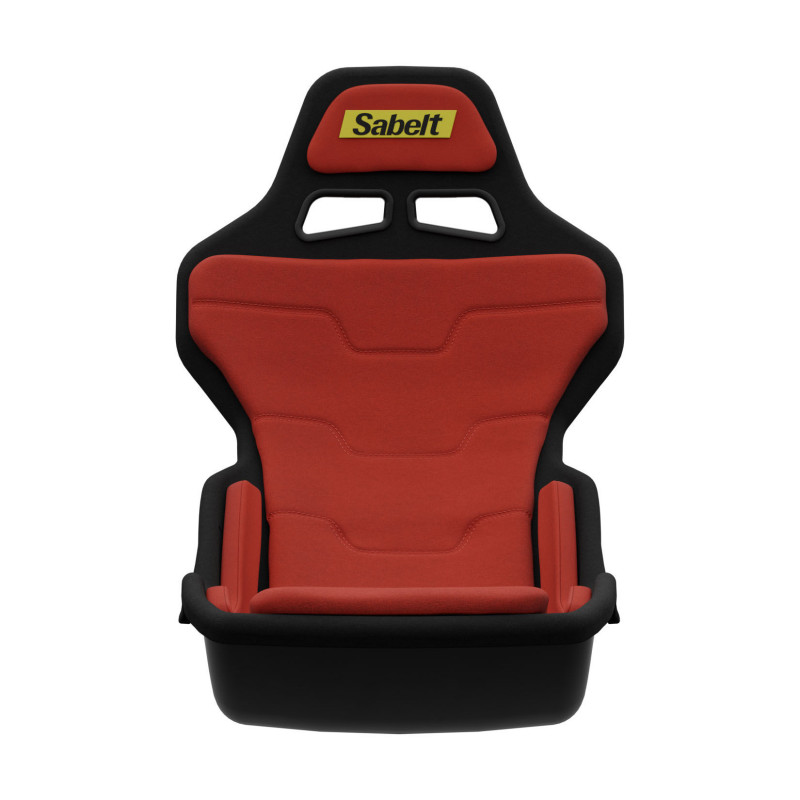 Sabelt SRP-1 -sim racing -istuin, lasikuitukuori, formula-muotoilu, pehmustettu, racing red