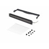 StarTech.com C6APANELSTP241UFT 24-porttinen 1U läpivientipatch-paneeli, suojattu Cat6a, RJ45, 19", musta