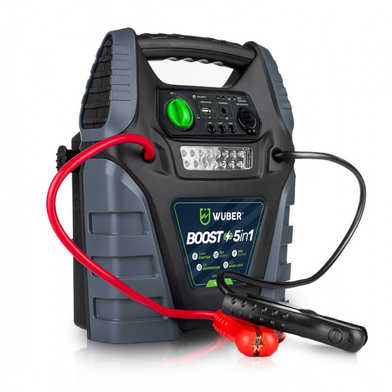 Wuber W14270 5-in-1-booster-ilmakompressori käynnistysaputoiminnolla