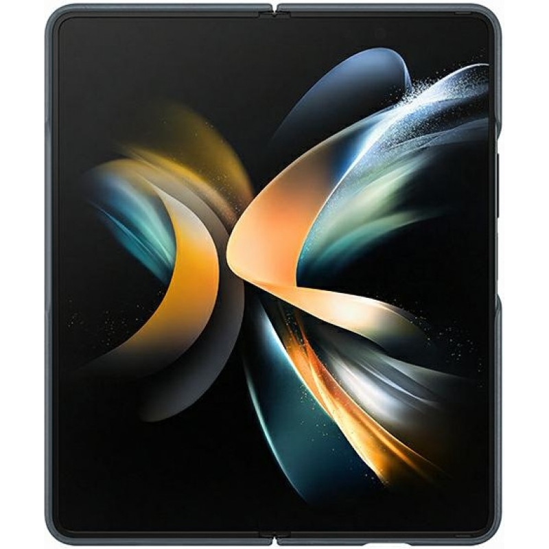 Samsung Galaxy Z Fold 4 EF-VF936LJEGWW Leather Cover, sammalenharmaa