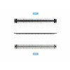 StarTech.com C6PANELSTP481U 48-porttinen 1U tyhjä keystone-patch-paneeli, CAT6A, 48,3 cm (19 in), musta