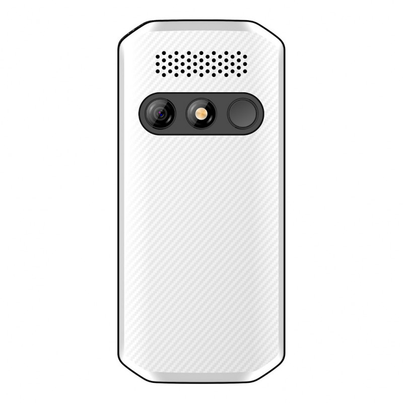 Beafon SL280pro LTE 4G Silver Line suurilla näppäimillä varustettu peruspuhelin, musta-valkoinen