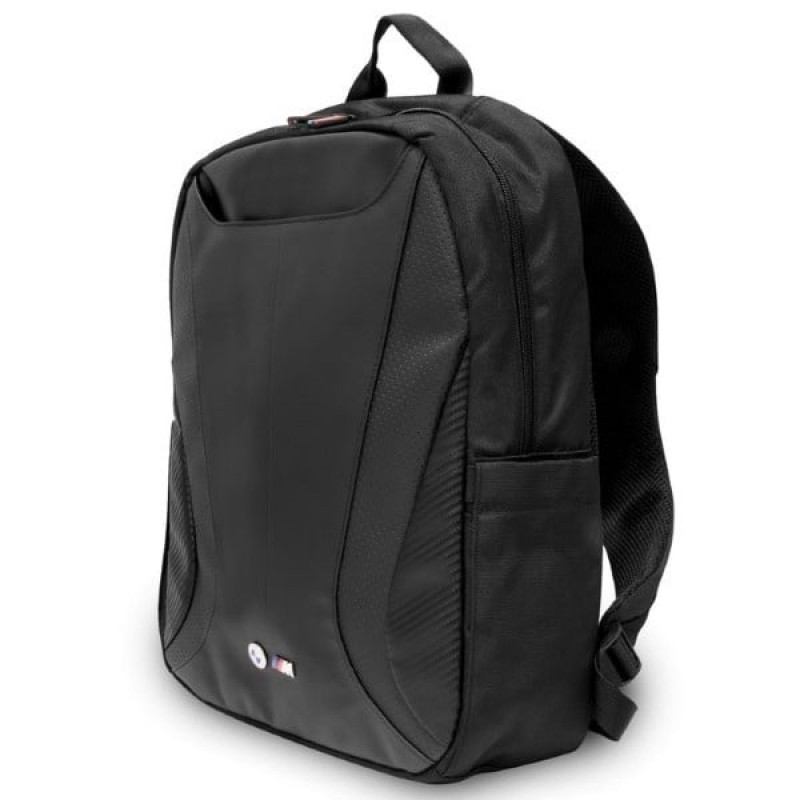 BMW BMBP15SPCTFK 16 tuuman reppu, Carbon&Leather Tricolor, musta