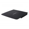B-Tech BT7033/B pieni AV-lisävarustehylly (teräs) kauluskiinnitykseen, 300 x 300 mm, musta