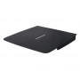 B-Tech BT7033/B pieni AV-lisävarustehylly (teräs) kauluskiinnitykseen, 300 x 300 mm, musta