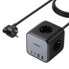 Ugreen CD268 virtalähdekuutio 65W USB-A/USB-C + 3x AC, musta