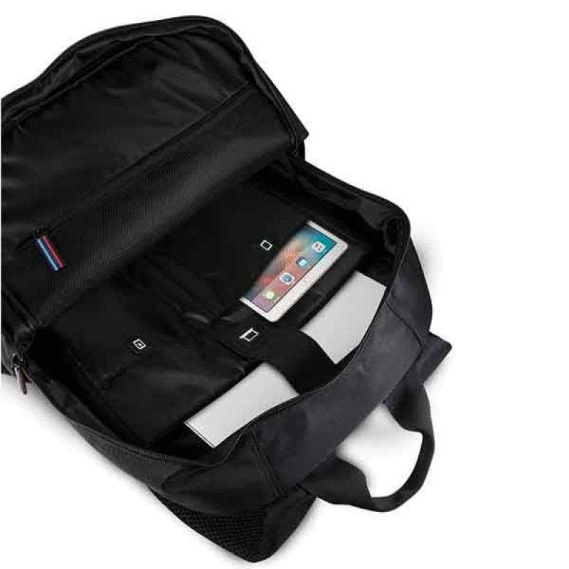 BMW BMBPCO15CAPNBK reppu, 16", musta Carbon Navy Stripe