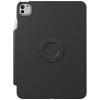 UNIQ Rovus Snapmount Magnetic 360 Rotating Detachable -tablettikotelo Apple iPad Pro 11 2024 -laitteelle, musta