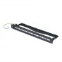 StarTech.com C6PANELSTP241U 24-porttinen 1U tyhjä keystone-patch-paneeli kaapelinhallintapalkilla, 48,3 cm, CAT6A, musta