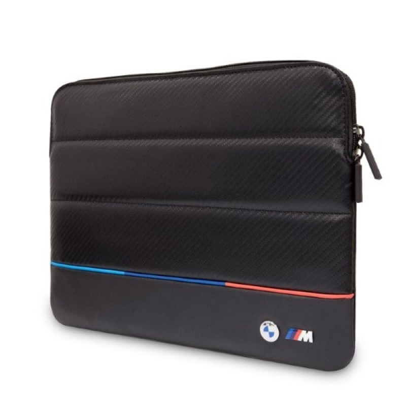 BMW BMCS14PUCARTCBK kannettavan tietokoneen suojahiha, 14", musta Carbon Tricolor