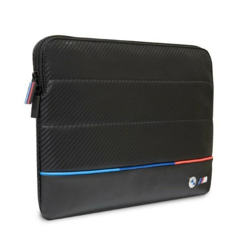 BMW BMCS14PUCARTCBK kannettavan tietokoneen suojahiha, 14", musta Carbon Tricolor