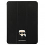 Karl Lagerfeld KLFC11OKHK Book Cover for Apple iPad Pro 11 2021 3rd Gen, musta Saffiano Karl Head
