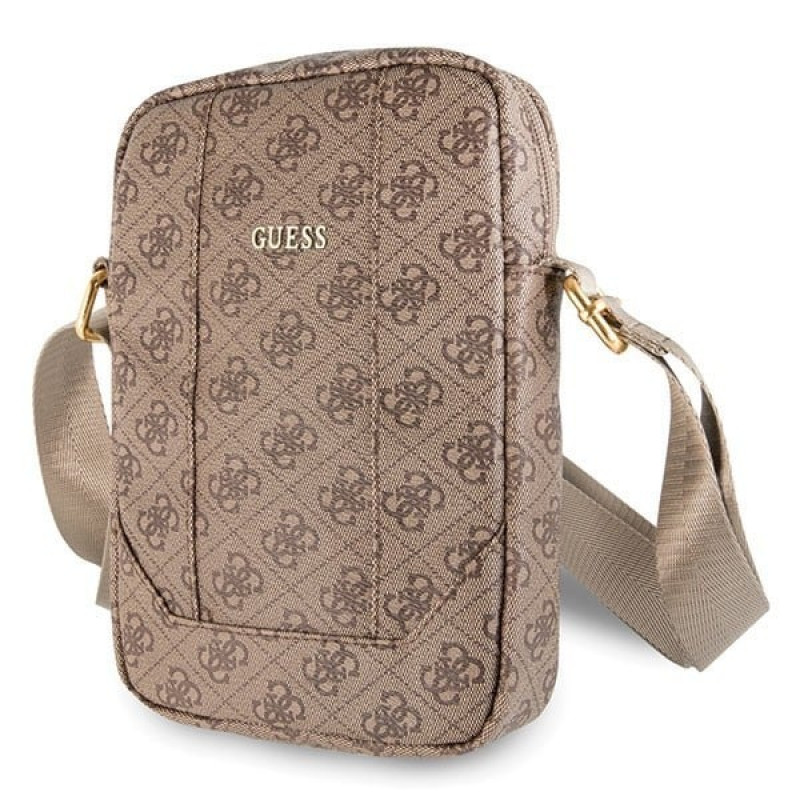 Guess GUTB104GB tablettikotelo 10" tableteille, ruskea, 4G UPTOWN