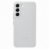 Samsung EF-VS901LJ Leather Cover for Galaxy S22, vaaleanharmaa