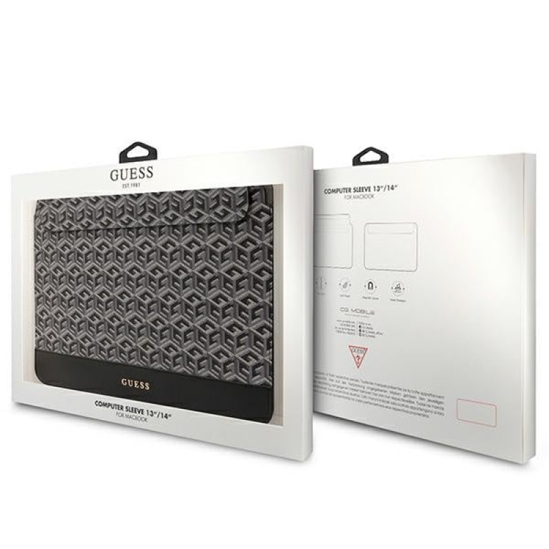Guess GUCS14HGCFSEK kannettavan tietokoneen suojahiha 14", GCube Stripes, musta