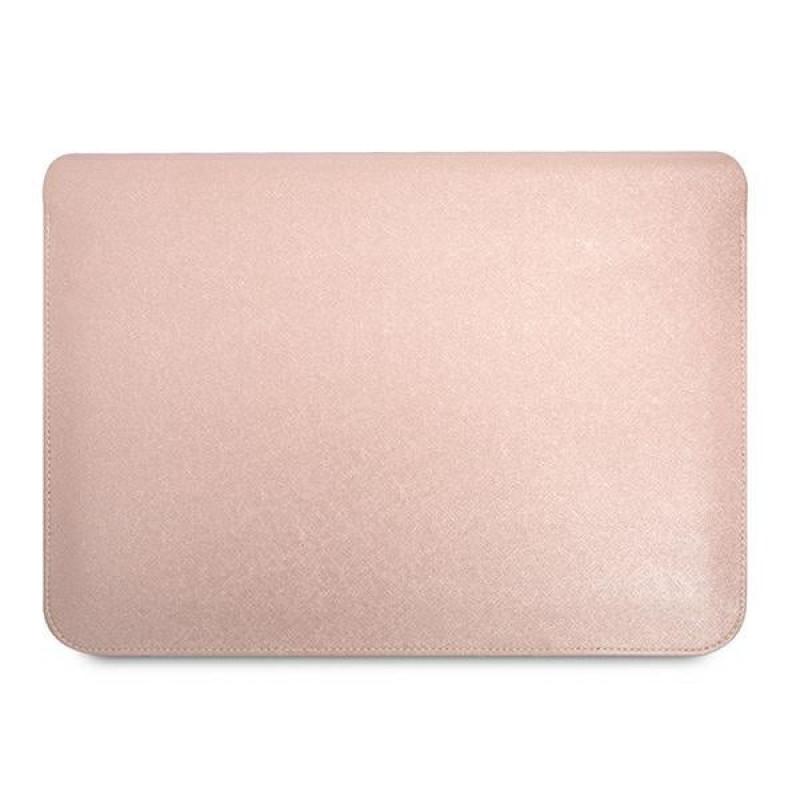 Guess GUCS16PSATLP kannettavan tietokoneen suojahiha 16", Saffiano Triangle, pinkki