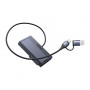 Ugreen D320 M.2 NVMe/SATA-sovitin, USB 3.2, USB-A/USB-C, 10 Gbps