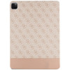 Guess GUFCP12PS4SGP Apple iPad Pro 12.9" (2020/2021/2022, 4./5./6. sukupolvi) Kirjakotelo, 4G Stripe Allover, pinkki
