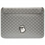 Karl Lagerfeld KLCS14SAKHPCG Kannettavan tietokoneen suojahiha 14", hopea, Saffiano Monogram Choupette